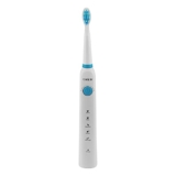 Wurze Sonic Electric Rechargeable Toothbrush 1901 Series with Sonic Technology, for Men, Women, Adults with 5 Modes Better Interdental Cleaning | Ipx7 Waterproof | 40,000 Strokes/min | 4 Hour Charge Lasting Upto 30 Days | 3 Brush Head | Extra Soft Bristles