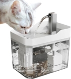 Emily Pets Cat Water Fountain, 2.5L Capacity, Dual Stream Design, Electric USB Powered, 16.5 x 11.5 x 12 cm (Color May Vary)