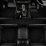 10D Premium Leatherette Car Foot Mat for Heal pad100% Waterproof and Dust Proof | Custom Fitted 10D Car Floor Tray Mat – Full Black