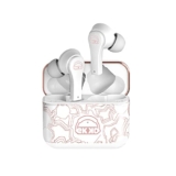 EKKO Earbeats T08 Bluetooth Truly Wireless in Ear Earbuds with mic, ENC Call Noise Cancellation, 40H Playtime,10MM Driver, Twin Connect, Massive Bass, Water Resistance Type C Siri & Google (White)