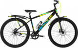 Hercules Redeem Ic | Front-Suspension | Dual Disc Brake |26*2.40 Wide Tyre 26 T (Inch) Mountain Cycle(Single Speed, Black, Only Front Suspension)
