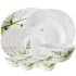 Larah by Borosil Lark Fluted Series Opalware Dinner Set | 21 Pieces for Family of 6 | Microwave & Dishwasher Safe | Bone-Ash Free | Crockery Set for Dining & Gifting | Plates & Bowls | White