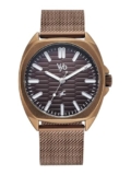 Fastrack Vyb Aviator with Quartz Analog Brown Dial Brown Stainless Steel Strap Watch for Men – FV30046QM02W