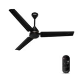 Crompton Energion Hyperboost 1200mm BLDC Ceiling Fan | Point Anywhere Remote Control | BEE 5 Star Rated Energy Efficient | Superior Air Delivery | 2 Year Brand Warranty | Matte Black