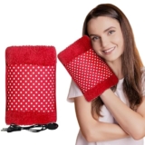 S D Enterprises Heating Bag For Pain Relief | Velvet Heating Pad With Gel For Pain Relief, Use A Heating Pad And A Hot Water Bag. Bag Of Hot Water (Red)