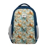 F Gear Shinra Metalle Blue 34L School Backpack|3 Compartments|Airflow Padded Back Panel|Ergonomic, Lightweight & Durable with water Bottle Holders|Ideal for School, College, Office Travel & Daily Use