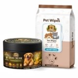 PetKartel Paw Cream 30g + Pet Wipes 100 Sheets Combo | Moisturizing Paw Balm with Peppermint Oil & Mango Butter | Cleaning Wipes for Dog | Daily Grooming Care for Paws, Coat, Dirt Removal & Hygiene