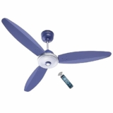 Activa Gracia 1200Mm Ceiling Fan, 3 Blade, 380 Rpm Bldc 28 Watt Motor, 5 Star Rated, Led Light, Energy Saving, Remote Control, Reversible Mode & Timer, 4 Years Warranty – Silver Blue