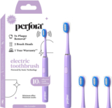 Perfora Battery Powered With 2 Brush Heads| 90 Days Battery Life . Ultra Soft Electric Electric Toothbrush(Lilac Lavender)