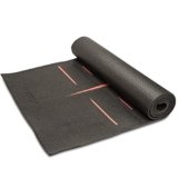 AGARO Zion PVC Yoga Mat for Women & Men, Non-Slip, Exercise Mat for Home Workout, Pilates, Floor Exercises, Gymnastics, Meditation with Carry Bag, Black, 33655