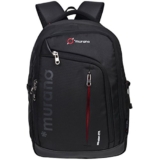 Murano Winston 27 Ltr Laptop Backpack For 15.6 Inch Laptop And Polyester Water Resistance Backpack For Men And Women- Black