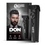 Beardo Don Trimmer for Men | 150 min Run Time | 20 Length Settings | Cordless | Washable Stainless Steel Blades | Powerful Li+ battery for quick charging | Stylish Gun Metal finish | Gift For Brother | Gift For Friends