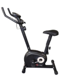 PowerMax Fitness BU-510-AL152 Steel Exercise Upright Bike, Black, Max user weight 100KG