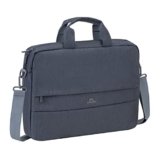 RIVACASE Prater Anti theft Laptop bag 15.6 Inches Waterproof Compact Shoulder Bag for Notebooks Ultra Light Computer Bag for Women/Men/Travel/Business, Compatible with Laptop Macbook Pro 15.6 inch