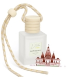 D’Velas™ 40ml Car Freshener Diffuser Set – Long-Lasting Upto 120 Days | Serene Temple | No Paraben | 10ml Wooden Lid Bottle with 30ml Refill | Perfume Diffuser | Odor Eliminator for Car Interior