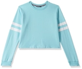 Newport Women’S Polyester Crew Neck Regular Sweatshirt(Npwwpss20002B01_Lt. Blue_S)