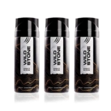 Wild Stone Night Rider Deodorants Body Spray for Men, Long Lasting Deo, Pack of 3 (150ml each)