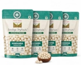 1 Kg Makhana | Pack Of 4 X 250g | Unpolished Hand-Picked Phool Makhana | Best For Fasting Vrat | Prasadam | Pesticide Free | Reuseable Zip Lock Pouch | Makhane | Foxnuts | Grocery | Staples | Snacks | Superfood