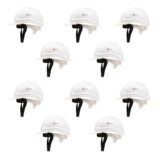 Robustt Safety Helmet – White (Pack of 10) | Adjustable Headband | Heavy Duty Material | As Per ISI Safety Standard | Non Irritant and Soft Fabric | Lightweight and Durable