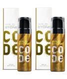 Wild Stone CODE Gold Body Perfume for Men, Pack of 2 (150ml each)|No Gas Deodorant|Long Lasting Body Spray