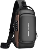 Galox Waterproof Polyester Crossbody Sling Bag, Anti Theft Chest Backpack for Men & Women, College Bag, Shoulder Travel Backpack for Outdoor Work Backpack