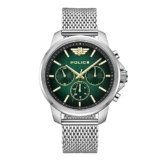 Police Quartz Multifunction Gradiant Green Dial Silver Metal Strap Watch for Men – PLPEWJK0006303