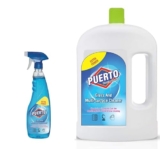 Puerto 500 Ml + 2 Ltr Refill Glass And Surface Cleaner Liquid Spray |Glass Cleaner For Car, Kitchen And Home Surfaces | Multi Surface Cleaner