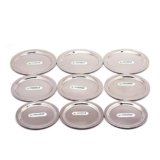 Coconut Stainless Steel – Ciba Lid Set | Heavy Gauge Lid Set of 9 Pcs. | Set Contains 3 Pcs Each of 12Cms, 13.5Cms & 15Cms Size Lids For Utensils | Must Have Kitchen Essentials