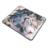 FRONTECH Gaming Mouse Pad | 300mm x 250mm x 2mm | Ultra-Smooth Micro-Textured Surface | Non-Slip Rubber Base | Stitched Edges (MSP-0063_Grey)