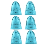 Lify Travel Shoe Bags, Portable Travel Shoe Tote Bags – Packing Organizers For Men And Women- Plain- Pack Of 6 Piece