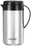 Amazon Brand – Solimo Stainless Steel Polo Flask | Thermos Hot Cold Flask | Beverage Dispenser | 100% Food Grade | Easy to Clean | for Office, School, Travelling (900ml)