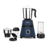 Crompton Ds 500 Blend -500W Powertron Motor | 30 Minutes Continuous Grinding | Motor Vent-X Technology | 4Jars – 2 Ss Jars, 2 Pc Jars | Sipper Cap Attachments | Blue