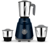 BAJAJ GX1 Ninja Series 500 W Mixer Grinder(410638 | 3 Jars | Blue/Grey)