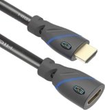 C & E High Speed HDMI Extension Cable – 1.5 Feet – Male to Female 4k HDMI Extender- 1.5ft [PACK OF-3 ]