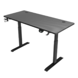 Homeland Gaming Table-Y100, Electric Height Adjustable Engineered Wood Table Desk, Computer Office Gaming Table, Multipurpose Sit-Stand Desk, Digital Display with Memory Preset Option (Black)