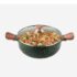 Echt Die Cast Aluminium Non Stick Dosa Tawa,Size 28 Cm, Flat Roti And Chapati Tawa, Granite Finish,Wooden Finish, Soft Touch Handle, Pfoa Free, Idle For Indian Style Cooking,(Grey)