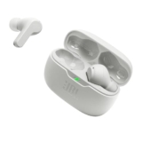JBL Vibe Beam in-Ear Wireless Earbuds (TWS) with Mic,App for Customized Extra Bass Eq,32 Hours Battery&Quick Charge,Ip54 Water&Dust Resistance,Ambient Aware&Talk-Thru,Google Fastpair (White)