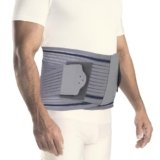 AGARO Contoured LS Belt Lower Back Pain Relief, Contoured Lumbar Sacral Belt, Lower Back Pain Osteoporosis Slip Disc Care For Women & Men, Grey, XXL