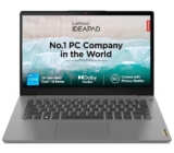 Lenovo Ideapad 3 12Th Gen Intel Core I3-1215U 14 Inch (35.5Cm) Fhd Thin & Light Laptop (8Gb/512Gb Ssd/Win 11/Office 2021/Backlit Kb/3Months Game Pass/Arctic Grey/1.43Kg), 82Rj00Fkin