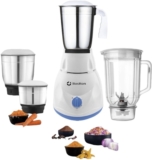 Bostton 750W Double Layered Copper 25 Mm Motor 750 W Mixer Grinder(Defendo | 4 Jars | White)