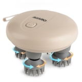 Agaro Regency Scalp Massager, Rechargeable Electric Head Kneading Massager, 3 Speed Modes, Handheld Portable Head Scratcher Massager For Hair Growth, Deep Clean & Stress Relax, White