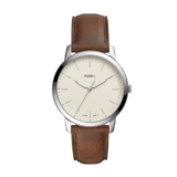 Fossil Leather Analog Beige Dial Brown Strap Men’S Watch-Fs5439