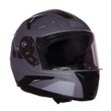 Royal Enfield AIR-X 1901 Full Face Helmet | Certification: ISI & DOT | High Impact Grade ABS Shell |Multipore Ventilation System | Aerodynamic Design with Aggressive Styling | Gray (XL) 62CM
