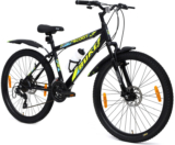 Avon Scoot 26T Geared Cycle For Men & Boys Dual Disc Brake & Stylishdesign 85% Fitted 26 T (Inch) Mountain Cycle(7 Gear, Black, Only Front Suspension)