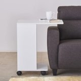 Home Centre | Helios Reynan Portable End Table | Side Table for Living Room | White