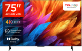 TCL V6B 189 cm (75 inch) Ultra HD (4K) LED Smart Google TV with 24W Audio and Metallic Bezel-Less(75V6B)