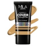 Mila Beauté Perfect Cover Foundation with Hyaluronic Acid & SPF 20 | High Coverage & Flawless Matte Finish | Super Hydrating & Lightweight Formula | Suitable for All Skin Types – 7 Sand