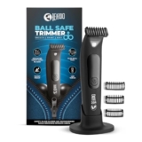 BEARDO Ball Safe Trimmer For Men|Fast Charging Trimmer For Intimate Parts, Beard, Body|Body Grooming Kit – No Nicks Or Cuts, Powerful Motor, Type C, Fast Charging, 110-Min Runtime,Black