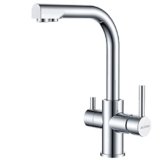 ALTON LEO13055, Brass, 3-in-1 Kitchen Faucet with Water Filter, Chrome