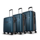 Aristocrat Atlas Set of 3 (Cabin+Medium+Large) Hard Case Trolley Bags, Blue